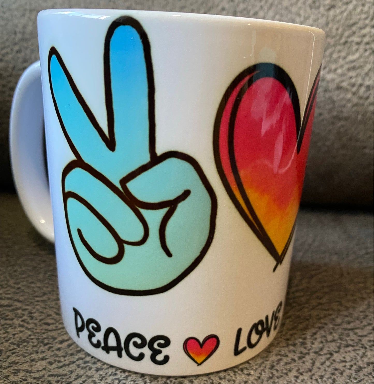Peace Love Bargara 11 oz Ceramic Mug