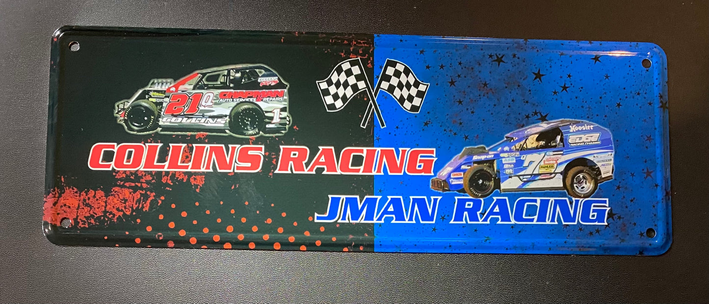 Custom Name Number Plate