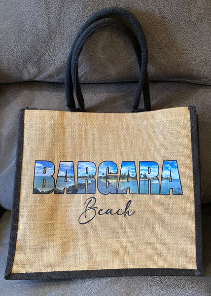 Bargara Photo Shopping Bag, Jute Tote Bag