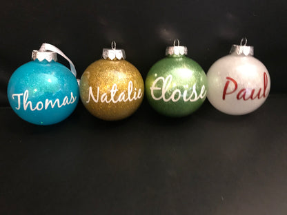Christmas Pet Glitter Bauble
