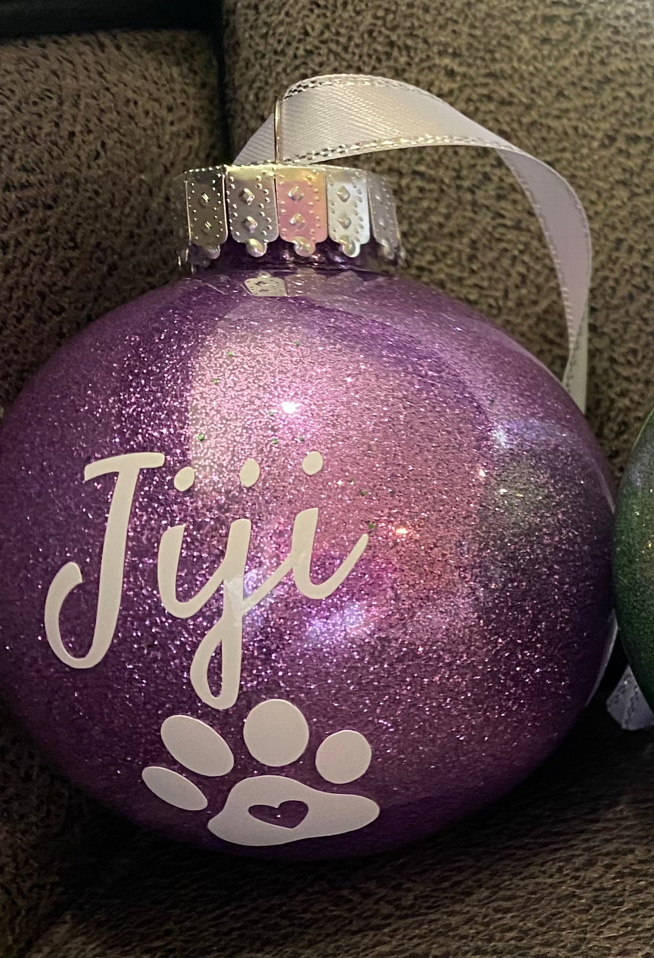 Christmas Pet Glitter Bauble