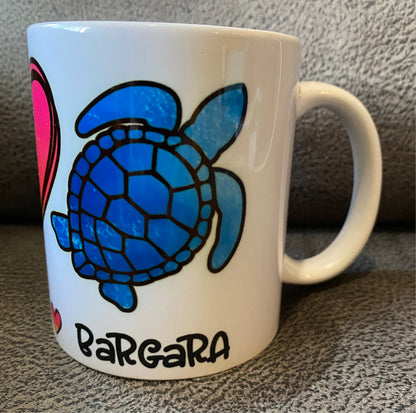 Peace Love Bargara 11 oz Ceramic Mug