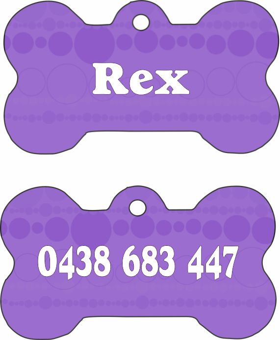 Bone Shaped Pet Tag